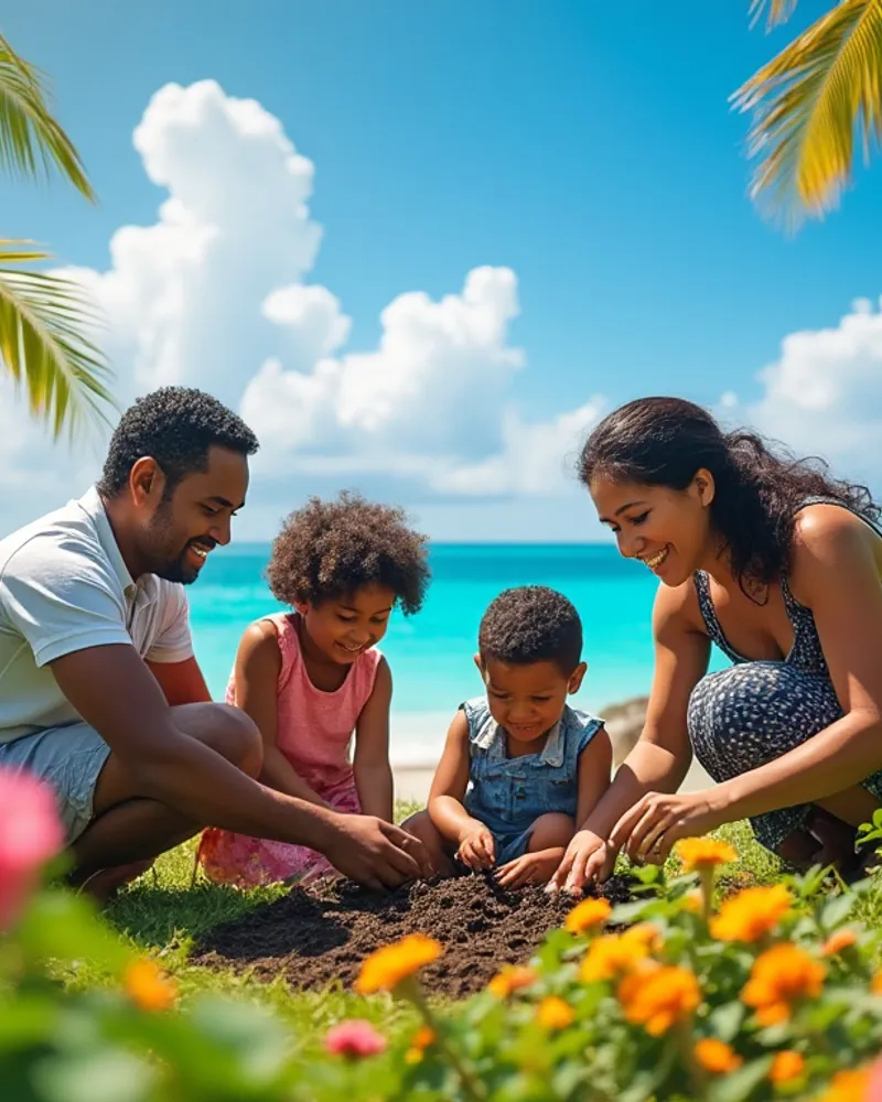 Des familles guadeloupéennes encouragées à cultiver l'espoir au quotidien