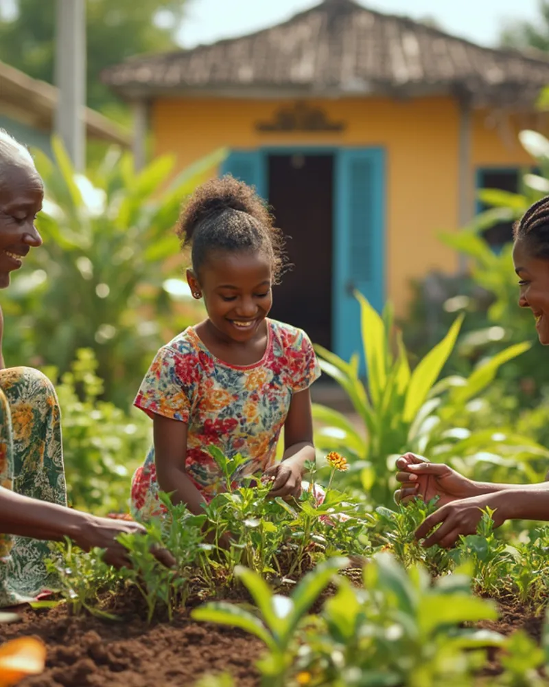 Les Femmes de Guadeloupe : Gardiennes de la Mémoire, de l'Autonomie et de la Biodiversité à travers la Renaisssance des Jardins Créoles