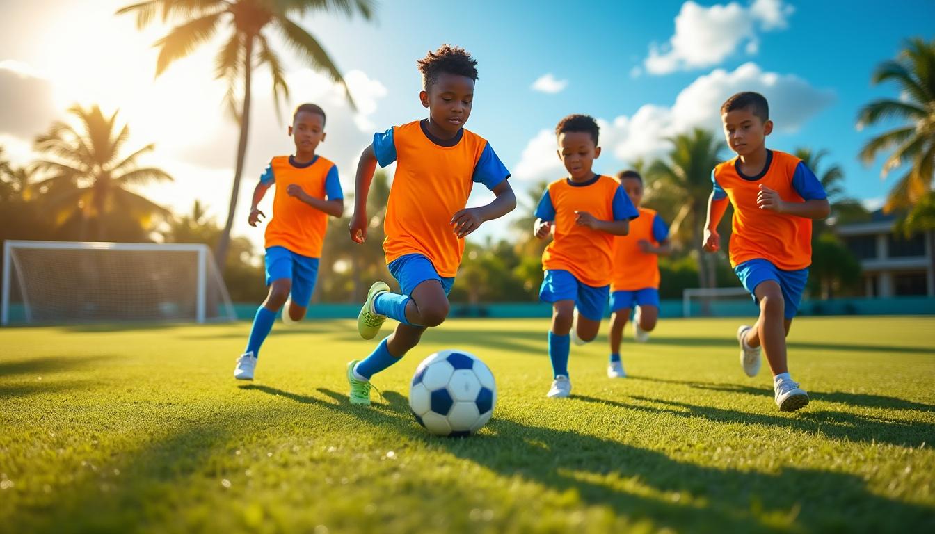 découvrez le tournoi de guadeloupe où les jeunes talents u16 affrontent l'équipe d'haïti en quart de finale. suivez cet affrontement palpitant et soutenez vos joueurs favoris dans cette compétition incontournable.