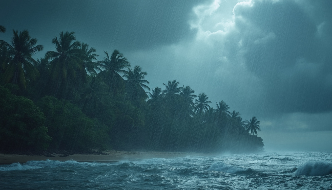 météo guadeloupe : l'onde tropicale n°24 provoque de fortes pluies et des orages. restez informés sur les alertes et les précautions à prendre face à ces conditions météo.