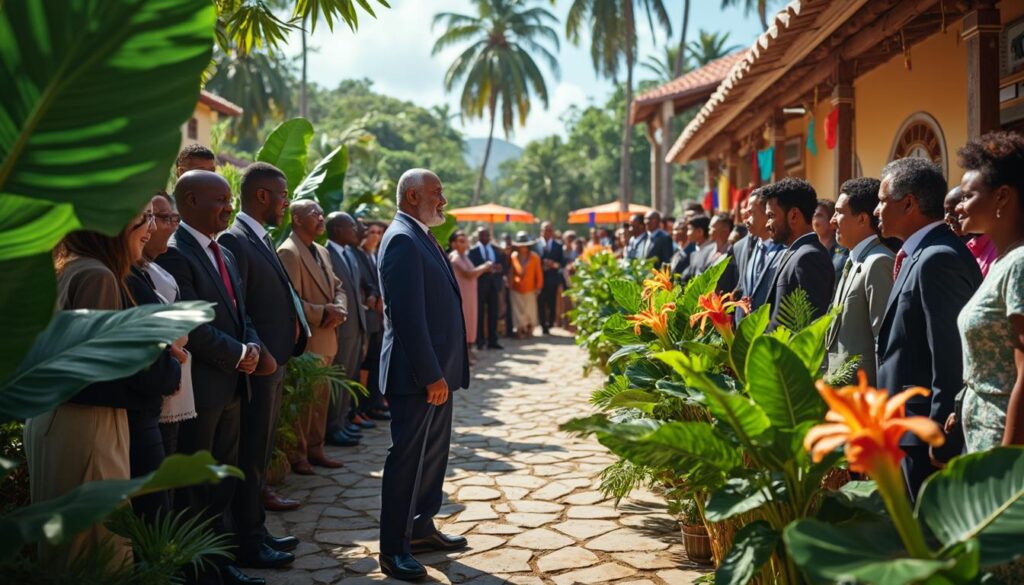 assistez à l'inauguration de la première mission sur le terrain du nouveau préfet de guadeloupe à la cour zamia. découvrez les enjeux et les temps forts de cet événement officiel.